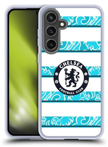 Head Case Designs Offizielle Chelsea Football Club Away 2022/23 Bausatz Gelhülle [Militärischer Schutzgrad] Kompatibel Mit Samsung Galaxy S24 FE Und Kompatibel Mit MagSafe