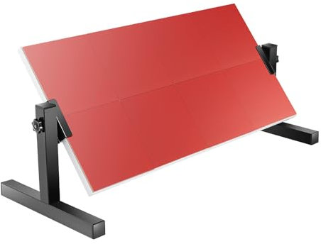 LKHDONG Tischtennis Rebound Board, Tischtennis Returnbrett mit 8 Gummiblock, Ping Pong Rebounder 360°-Winkelverstellung, Tischtennisplatte Rückschlagbrett Für Home, Gym, Indoor, Outdoor