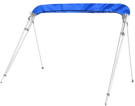 Bimini Bimini Babybootabdeckung - Bootsabdeckung Oxford 600D Deckt resistente Meeresqualität | Bimini-Bootsabdeckung wasserdicht und UV-Ray-resistent für alle Jahreszeiten für 3-4 Bögen.