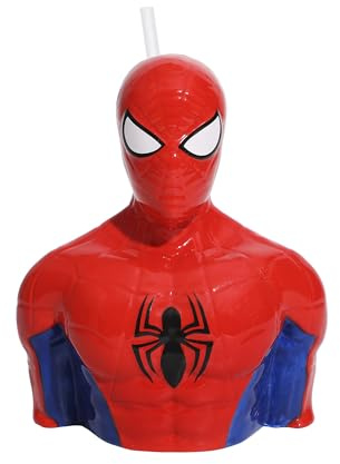 Spider-Man - Bicchiere in ceramica con personaggio scolpito, 760 ml