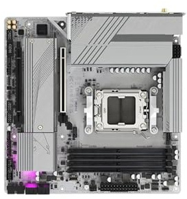 Placa Base B650M AX Ice B650 DDR5 de 192 GB, 8000 MHz (OC), M.2, Wi-Fi 6E, Socket AM5