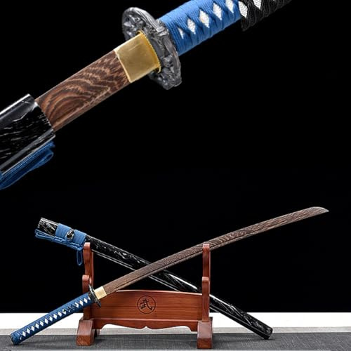 Katana svärd, handgjort samurajsvärd i trä, 103 cm bokken för visning, cosplay-samling och Kendo-träning