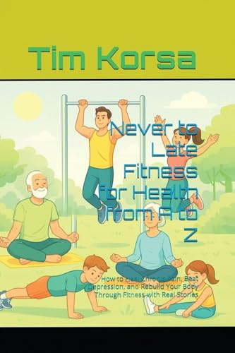 Never to Late Fitness for Health from A to Z: How to Heal Chronic Pain, Beat Depression, and Rebuild Your Body Through Fitness with Real Stories