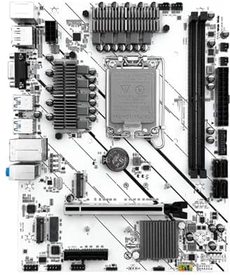 Placa Madre Placa Base Fit For JGINYUE B760M M-ATX LGA 1700 Compatible con Intel i3/i5/i7/i9 12. ° 13. ° procesador, Memoria DDR5 de Doble Canal, B760M-GAMING D5