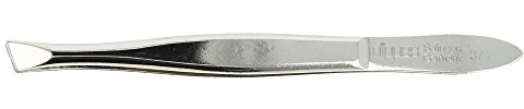 nippes Solingen Pinzette mit schräger Spitze vernickelt 9 cm Länge Splitter Pinzette Pinzette schräg Zur präzisen Haarentfernung Silber Pinzette Classic 1 Stück (1er Pack)