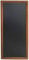 Securit Kreidetafel/Schreibtafel, 56 x 120 cm, lang, dunkelbraunes Lackfinish