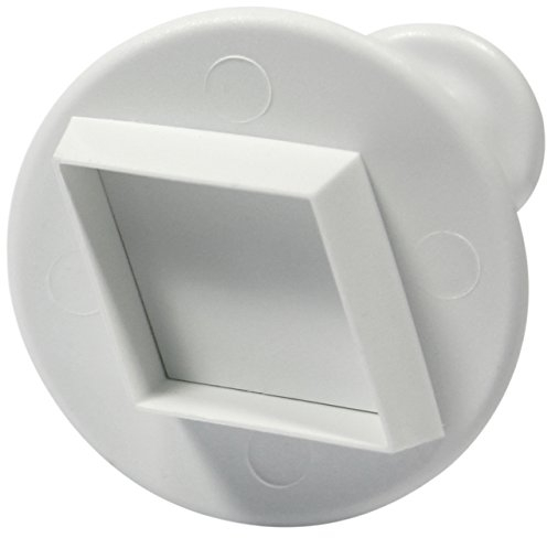 PME MD164 Emporte Pièce à Poussoir Losange, Plastique, Blanc, 9 x 2 x 9 cmMD164