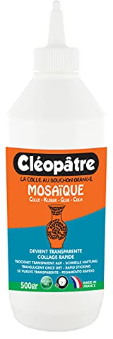 CLEOPATRE – Colle Mosaïque Cléo’Saïc 500g – Transparente et Durable – Fabrication Française