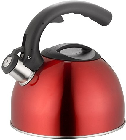 Lamart 42000548 Pava de Acero Inoxidable, Rojo