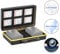 JJC SD Card Holder Case for 6 SD SDHC SDXC Memory Cards with 2 Slots for Canon LP-E6 LP-E6N on 5D Mark IV III II 5Ds 5DsR 6D 6D Mark II 7D 7D mark III II 80D 70D 60D