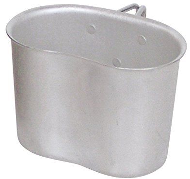 Survival - Camping - Hunting -GI Style Kidney Bean Shape 1 Litre Alloy Mug
