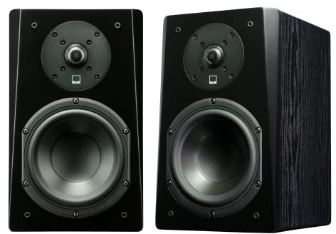 SVS Prime Bookshelf Speakers Pair Black Ash