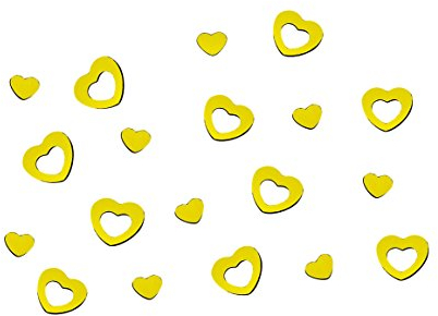 Oblique Unique Herz Konfetti Liebe Romantik Valentinstag Herzen Hochzeit Deko (Gold)