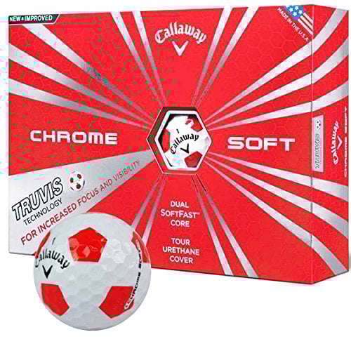 Callaway Golf Ball Men's Cg Bl 16 Chrom Soft Einheitsgröße Truvis White/Red