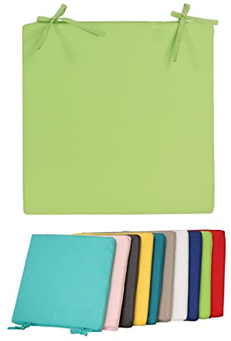 Coen Bakker Jack Outdoor Stuhlkissen 40x40cm Lounge Kissen Wasserfest Sitzkissen Garten Lotus Effekt, Farbe:Grün