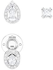 Swarovski Attract Ohrringe, weiss, rhodiniert