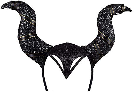 Boland 72242 - Haarreif Teufel Lady mit Kappe und Hörnern, Kopfbedeckung für Faschingskostüme, Kostüm Zubehör für Halloween oder Karneval, Tiara Diabolo