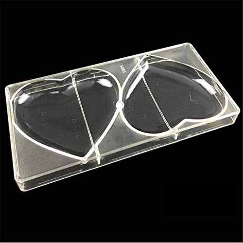 3D Grande Cuore Cioccolato Stampo Trasparente Policarbonato Vassoio Fai da Te Fatto a Mano Maker Ghiaccio Muffin Teglie e Pan Dolciumi Torta Forma Cottura Al Forno Piatto Pasticceria Attrezzi Plastica