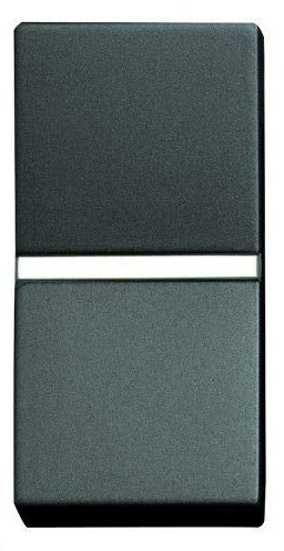 Pulsador estrecho Niessen Zenit 16 A Negro