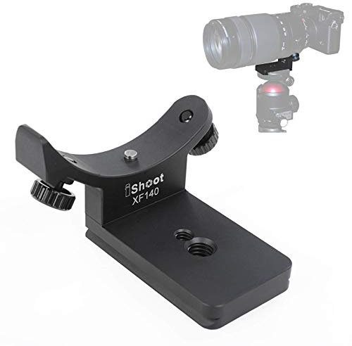 iShoot Arca-Swiss 16501109 Bague de remplacement pour objectif Fujifilm Fujinon XF 100–400 mm f/4.5–5.6 R LM OIS WR Lens 16501109, plaque à dégagement rapide intégrée 65 mm