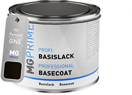 MG PRIME Peinture voiture pot en litre pour Renault GNE Noir Etoile Nacre/Diamond Black Pearl base 0,5 litre 500ml