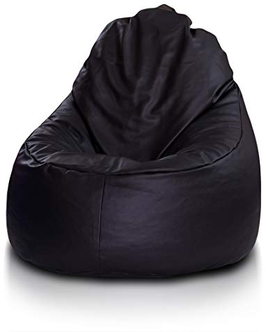Ecopuf Yoko Sitzsack - Outdoor und Indoor Beanbag aus Kunstleder mit Anti-Verlust Reißverschluss