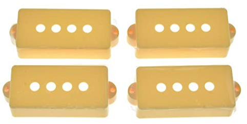 Dopro Lot de 4 housses de micro pour basse P Bass à 4 cordes Crème