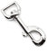 HEAVYTOOL Bolzenkarabiner 20mm x 84mm drehbarer gerader Wirbel Zinkdruckguss vernickelt (5 Stück) Haken Drehgelenk Hundeleine Halsband Taschen Schlüsselanhänger