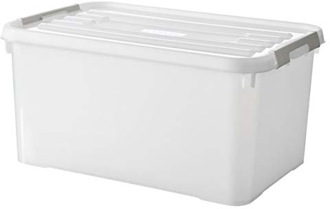 CURVER Candy Plus Box 50 l weiße Clips – 100% recycelt, Kunststoff