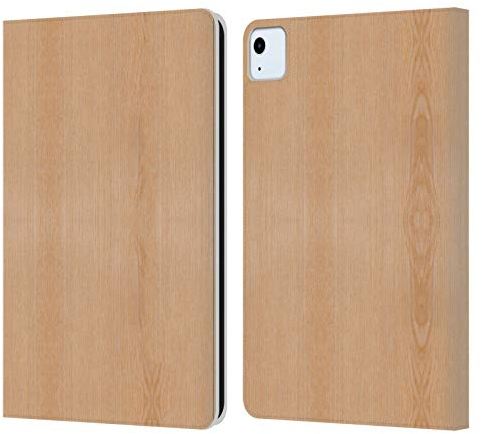 Head Case Designs Offizielle PLdesign Helles Braunes Korn Holz Und Rost Drucke Leder-Wallet-Hülle Kompatibel mit Apple iPad Air 11 2020/2022/2024