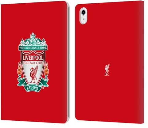 Head Case Designs Licenciado Oficialmente Liverpool Football Club Rojo 1 Cresta 1 Carcasa de Cuero Tipo Libro Compatible con Apple iPad Air 2020/2022