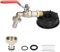 Wasserhahn-IBC-Container-Tank-Adapter, 1/2 Zoll Gewinde, Messing-Schlauchanschluss und Adapter für IBC-Regentank – hochwertiges Messing/Wasserhahn, winterfest gegen Frostschäden.