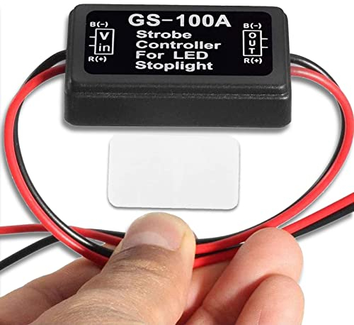 Contrôleur flash stroboscopique, module clignotant LED accessoire de voiture de frein avec protection IP65 pour véhicules à moteur