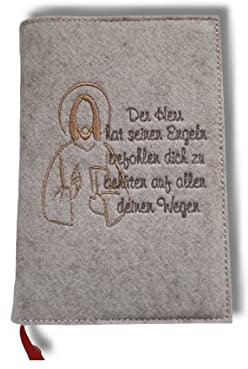 Gotteslobhülle Filz Kommunion 2025 kommt her und esst personalisierbar Einband Filzhülle individuelles Geschenk Erstkommunion