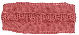 Sterntaler Baby Mädchen Stirnband Baby GOTS Strick Zopfmuster Winter-Stirnband - Baby Stirnband - gefüttert mit Jersey (Bio) - rosa, 49