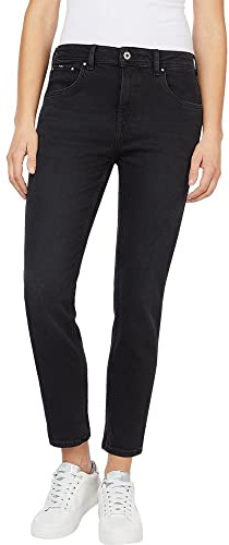 Pepe Jeans Women's Violet Jeans, Black (Denim-xf1), 24W / 34L