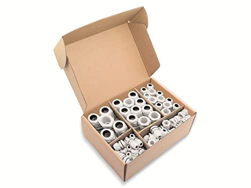 QUADRIOS 2102CA114 Kabelverschraubung Sortiment PA66 Weiß 60St.