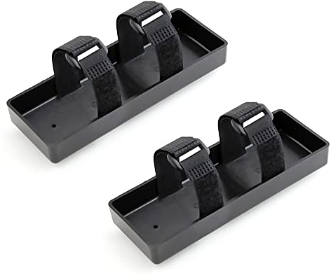 Hagsnec 2 Set RC Plastic Battery Tray Case Battery Box Bracket for 1/8 1/10 Axial SCX10 TRX4 D90 RC Crawler Car Parts
