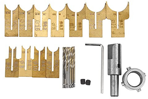 Wooden Beads Drill Bit Ball Blade Milling Cutter Set 24Pcs Cemented Carbide Spherical Buddha Beads Woodworking Tool Kit