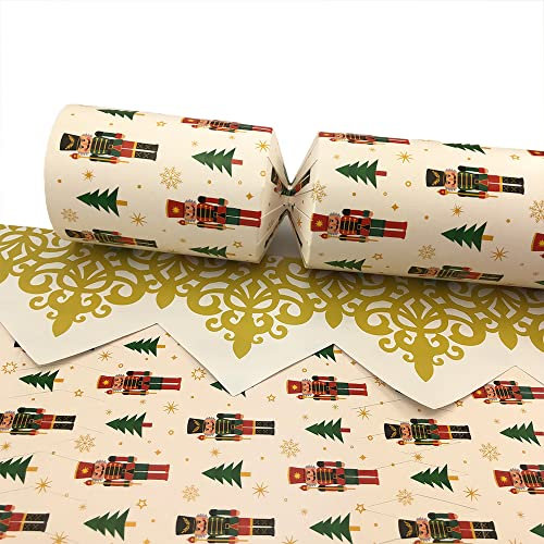 6 Large Christmas Nutcracker Cracker Making Craft Kit - Make & Fill Your Own