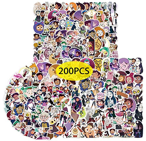 GTOTd The Owl Cartoon Stickers Aufkleber (200 Pcs) Cartoon Geschenke Merch für Laptop Wasserflasche Telefon Zubehör Auto Stoßstange Fenster Helm Dekor Teens