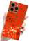 KERZZIL Elegant Compatible with iPhone 13 Pro Max Square Edge Case, Cute Luxury Leopard Pattern Plating Case Camera Protector Soft TPU Shockproof Protective Corner Back Cover(Red)