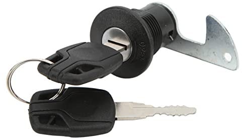 Set di Serrature per Baule Posteriore, Lucchetto per Bagagliaio per Motocicletta, Bauletto Posteriore, Lucchetto per Coda di Montaggio per Scooter in Plastica di Alluminio (B gancio corto)