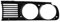 Kühlergrill Blende Scheinwerfer Grill links kompatibel für BMW 3er Touring Cabriolet E30 1987-1990 DM Autoteile 100343