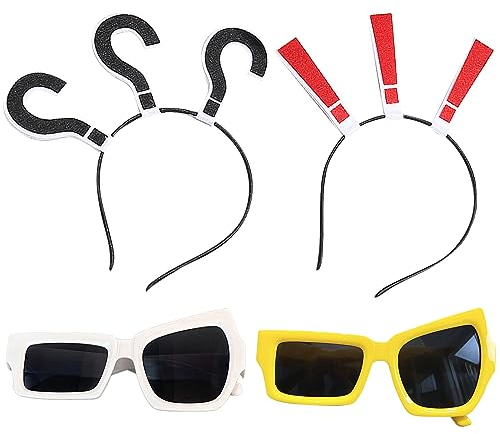 DKDDSSS 2 Paar Sonnenbrill, Lustige Partybrillen, Neuheit Farbige Brillen, Partybrille Hippie Brille, Sonnenbrille für Fasching Foto Requisiten, für Urlaub, Party, Karneval, Halloween, Weihnachte