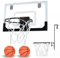 YRHome Mini Basketballkorb Set für Kinder mit elektronischer Bewertungsfunktion und Sound Indoor Basketball Hoop for Door hängendes Basketballbrett mit Bälle & Pumpe Geschenke für Jungen Mädchen