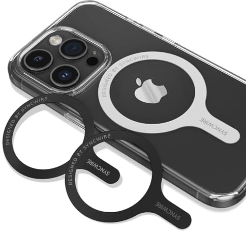 SYNCWIRE for MagSafe Sticker 3 Pack, Compatible with MagSafe Ring, Metal Ring Support Wireless Charging, Universal Magnetic Conversion Kit for Phone Case for iPhone, Galaxy, All Standard Cases