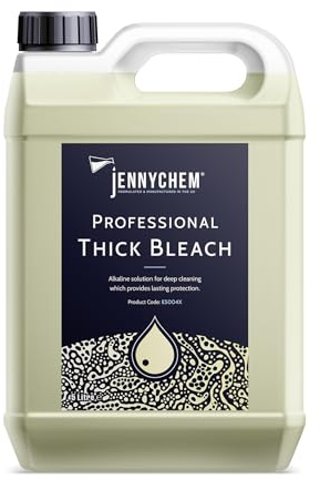 Thick Bleach 4 x 5L – Powerful Disinfectant & Toilet Cleaner | Bulk Household & Commercial Bleach for Toilets, Drains & Surfaces | Heavy-Duty Cleaning (20L Total)
