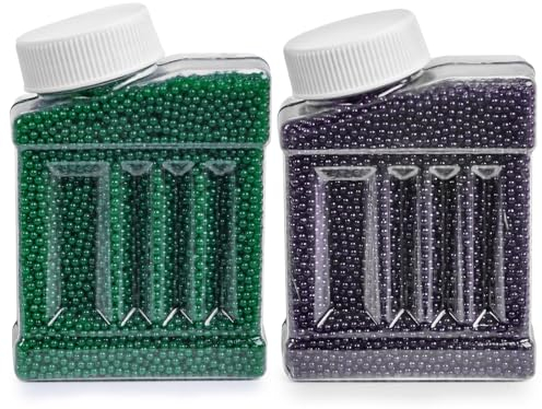 FUTUREPLUSX 60,000PCS Water Beads in Bottles, Purple and Green Water Beads Gel Beads Jelly Beads for Vase Plant Candle Wedding Centerpiece