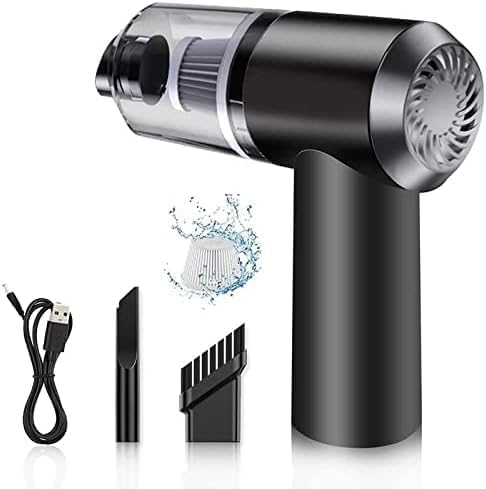 SQUADO Mini Aspirapolvere per Auto Senza Filo Ricaricabile - Potente, Versatile e Portatile